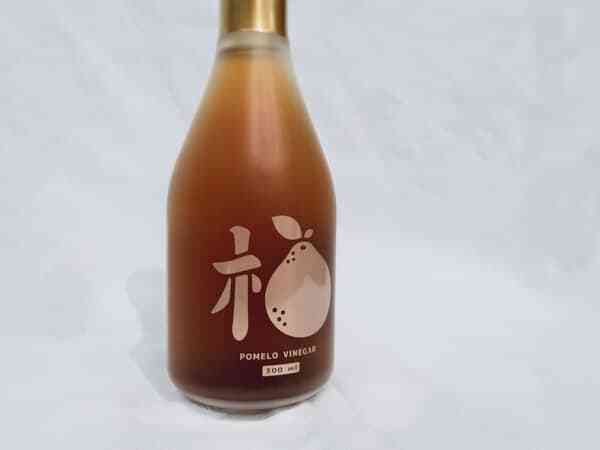 蜜釀柚子醋商品照，宜蘭深溝友善紅柚搭配蜂蜜純釀