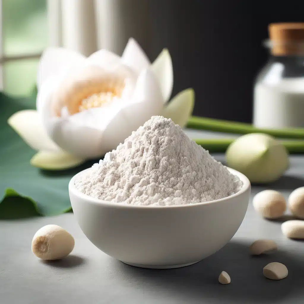 蓮藕粉勾芡後的料理特寫，是蓮藕粉取代太白粉的代表場景