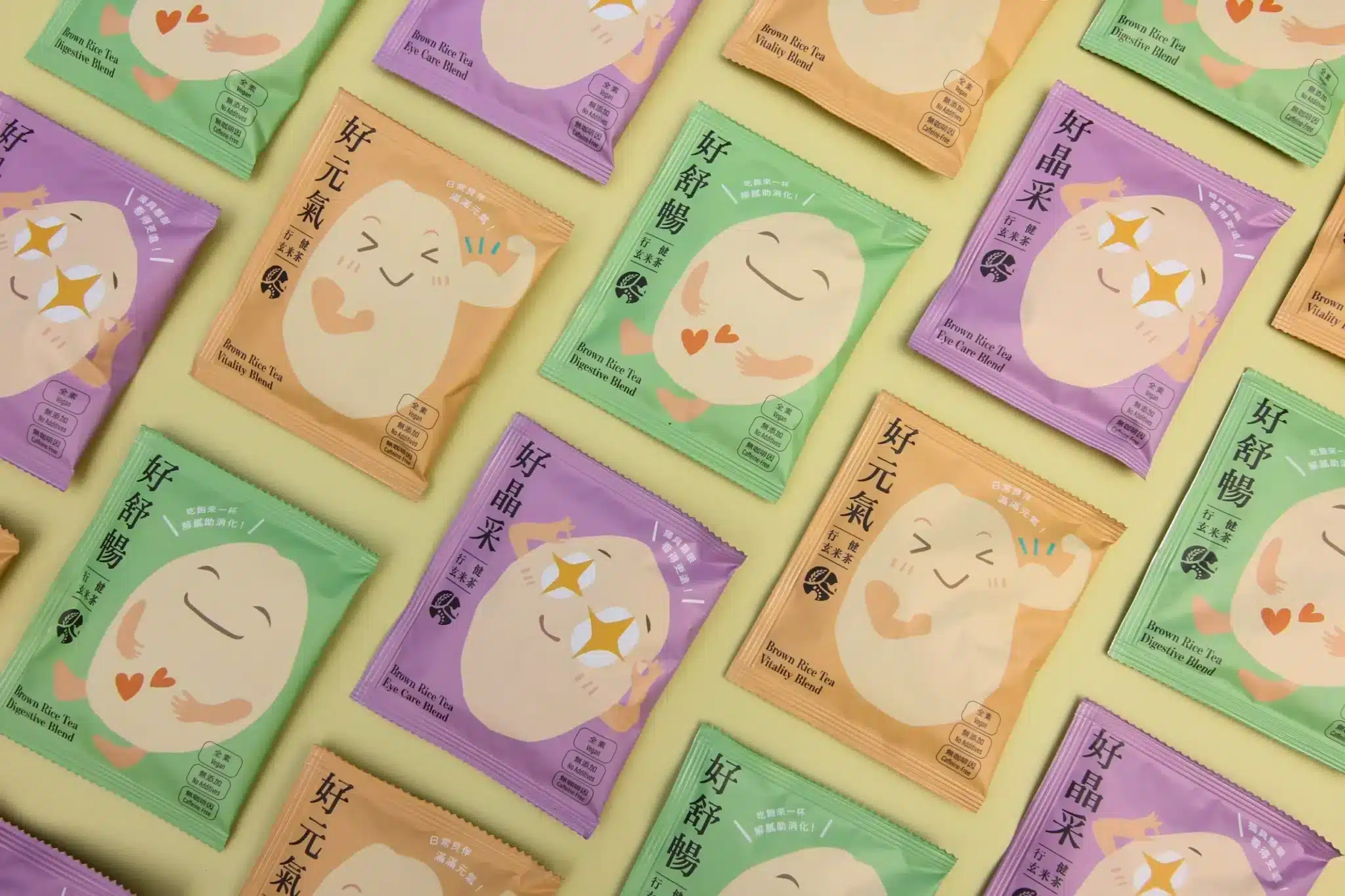 行健村 玄米茶禮盒 三款包裝
