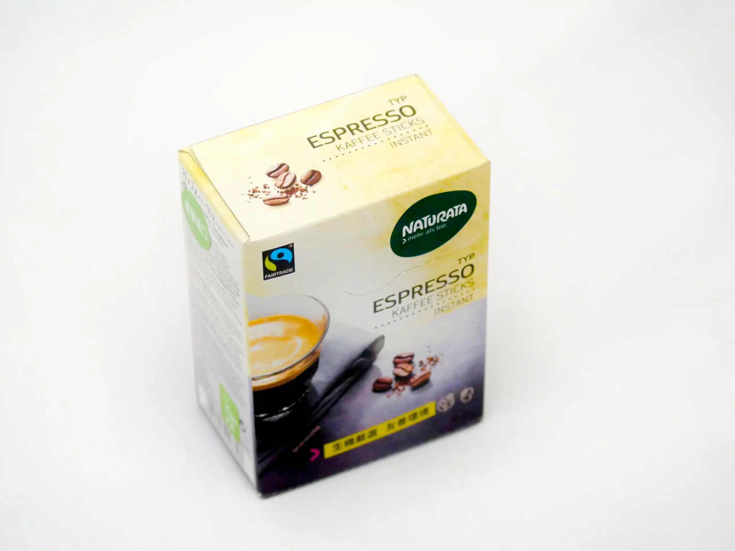 Naturata 義式濃縮即溶咖啡 商品包裝特寫