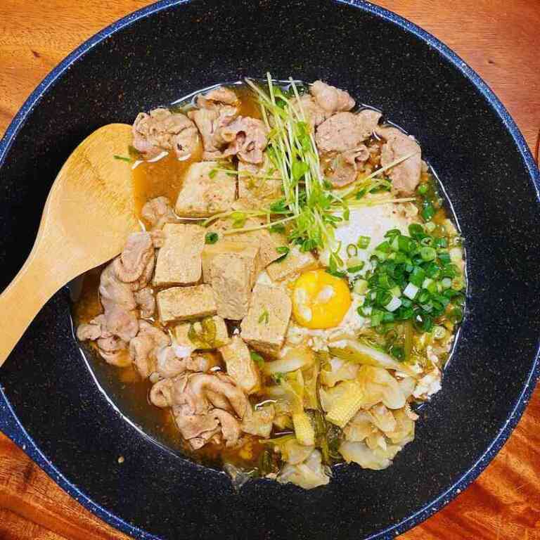 甜辣豆腐豬肉壽喜燒