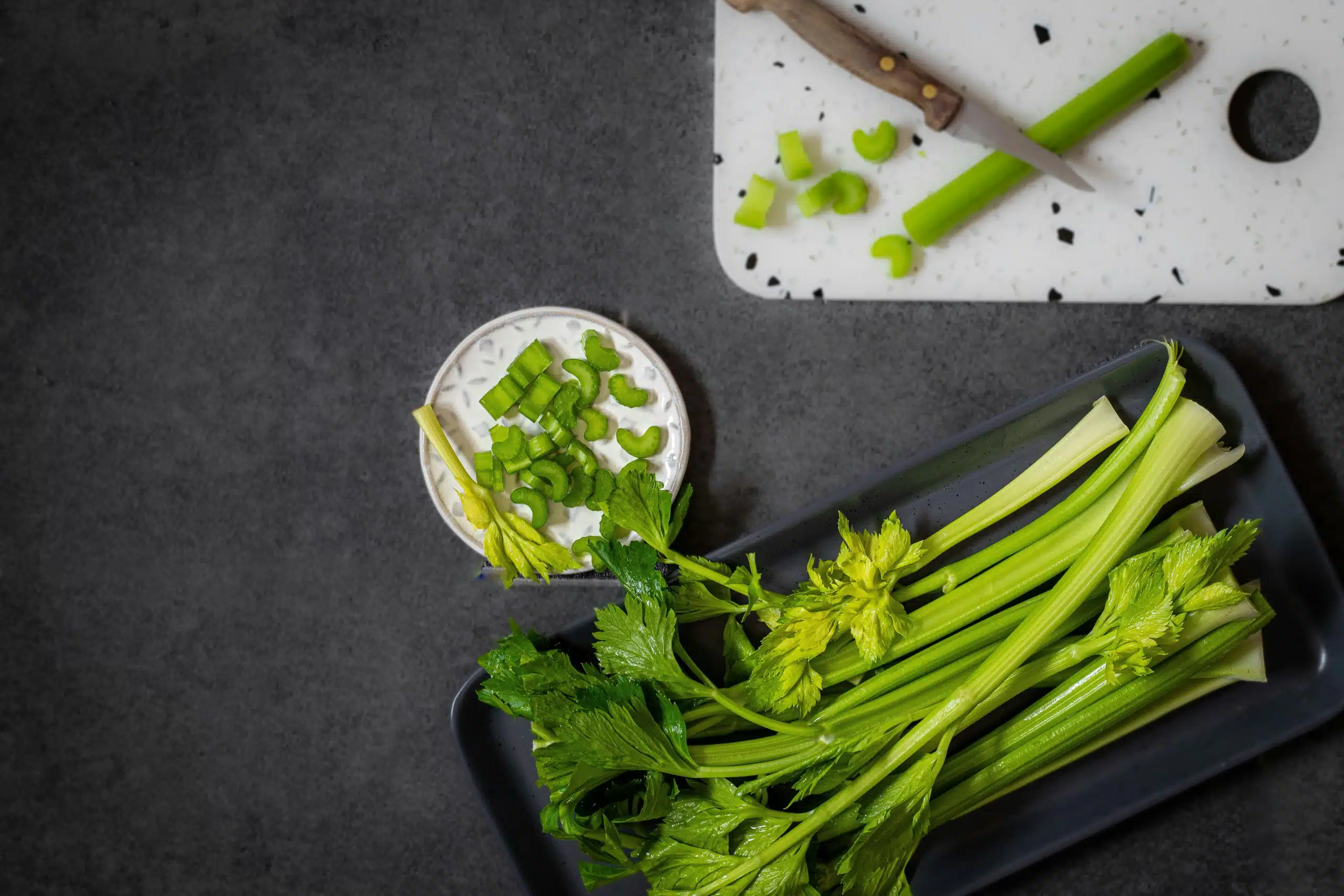 新鮮翠綠的西洋芹